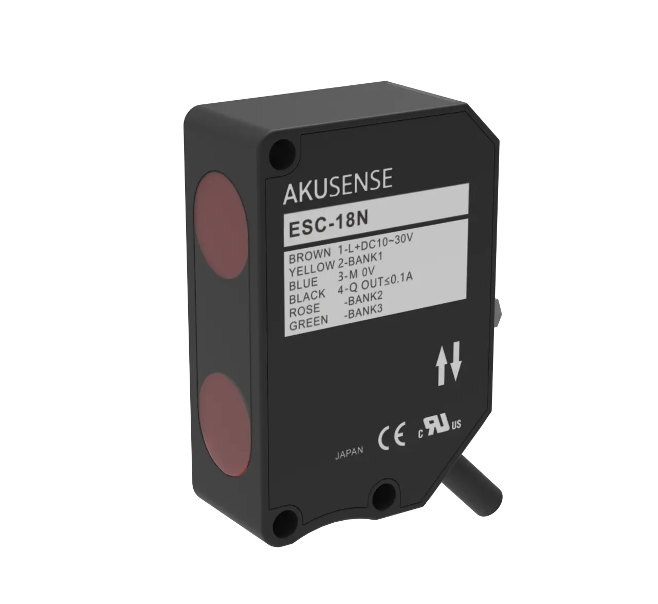 Akusense ESC-18N Reflex Type Foto-Elektrische Sensor Rgb 3 Kleur Lichtbron Fotocelsensor