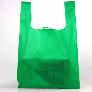 Bolsas de tela no tejida recicladas al por mayor para supermercado, bolsas de compras personalizadas, bolsas de transporte no tejidas - Product Image 5