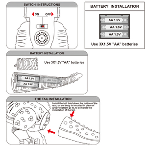 Điện khủng long đồ chơi <span class=keywords><strong>Allosaurus</strong></span> đi bộ phong trào động vật với âm thanh và ánh sáng đồ chơi khủng long cho trẻ em - Product Image 6