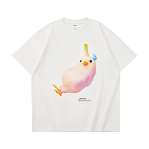 Camiseta de Manga Corta con Ilustración Divertida y Emocional, Primavera-Verano 2026, Nueva Moda, Estilo Informal y Holgado - Product Image 2