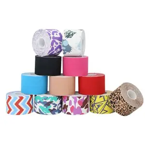 Custom 5cm 5m Stretchable Physical Therapy Injury Prevention Physio Tape for sports