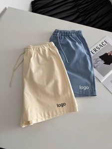 Shorts de Mezclilla para Mujer, Estilo Verano <span class=keywords><strong>Y2</strong></span>, Cintura Elástica, Relajados y Cómodos, Deportivos e Informales - Product Image 2
