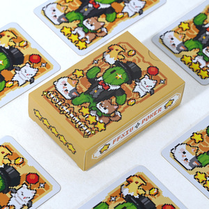 Cartas de juego de anime personalizadas de 57x87 mm con borde dorado para el juego de cartas Guandan - Product Image 1