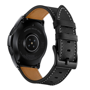 Correa de reloj de cuero genuino para <span class=keywords><strong>Samsung</strong></span> Galaxy <span class=keywords><strong>Watch</strong></span> 3 <span class=keywords><strong>Active</strong></span> <span class=keywords><strong>1</strong></span> 41mm/46mm 20mm En stock correa de reloj - Product Image 1