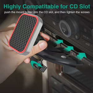 <span class=keywords><strong>Support</strong></span> magnétique pour téléphone pour <span class=keywords><strong>lecteur</strong></span> <span class=keywords><strong>CD</strong></span>, 360 °   <span class=keywords><strong>Support</strong></span> rotatif pour <span class=keywords><strong>lecteur</strong></span> <span class=keywords><strong>CD</strong></span> de <span class=keywords><strong>voiture</strong></span>, compatible avec les hauteurs de 0,6 à 1,6 cm - Product Image 3