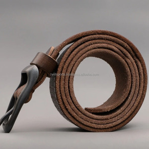 Cinturones de Cuero Genuino al por Mayor 2026, Cinturones de Cuero Puro a la Moda, Casuales, de Cintura Media para Hombre - Product Image 3