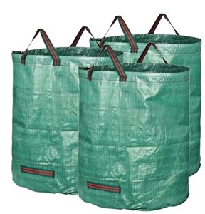 Bolsa Impermeable para Hojas de Jardín con Tela Tejida de PP Reforzada, Recolector de Residuos de Jardín de Gran Capacidad para Limpieza de Césped y Jardín al Aire Libre - Product Image 1