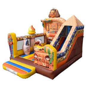 Château gonflable combiné Sphinx de l'Égypte antique en PVC commercial avec toboggan, château gonflable multi-personnes avec souffleur à <span class=keywords><strong>vendre</strong></span> - Product Image 2