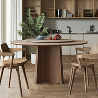 Moderne Simple Haut de Gamme Français Rétro Style Bois Massif Rock Plate Platine Table À Manger Confortable Chaises Meubles