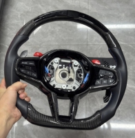 Volant en fibre de carbone forgé LED YLA pour BMW F10 F30 F32 M2 M3 M4 M5 M6 E46 E92 X1 X2 X3 X4 X5 X6
