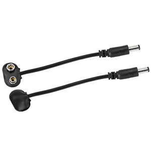 Câble adaptateur à pince de batterie 9V 2.1mm x 5.5mm mâle connecteur convertisseur d'alimentation CC prise de type T pour pédale de guitare et effets - Product Image 6