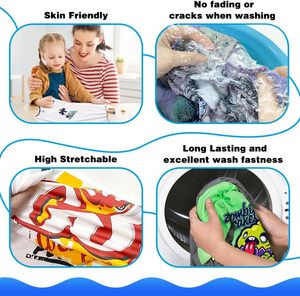 <span class=keywords><strong>Film</strong></span> de transfert DTF double face mat pour sublimation sur coton, impression directe sur t-shirts foncés et clairs - Product Image 5