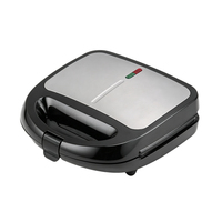Machine à Panini Électrique Domestique pour le Marché Européen JD20521 220-240V en Acier Inoxydable, Anti-brûlure Automatique, Rangement du Câble Enroulé