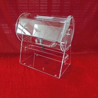 Tambour de tombola en acrylique transparent personnalisé avec support pour présentoirs