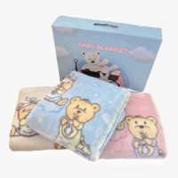 Vente en gros de produits pour bébé mignons de haute qualité très vendus 2024 literie pour bébé couverture super douce pour bébé Rashcel avec boîte