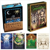 Expédition immédiate : Cartes à jouer personnalisables, imperméables, de divers types (sorcières), en lots mixtes, pour jeux de cartes à collectionner, jeux de société, livrets d'explications et coffrets cadeaux en papier