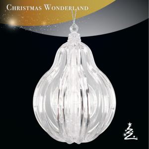 Vente flash Décoration de Noël et du Nouvel An Ornement de boule en acrylique transparent plaqué iridescent bleu clair violet rose 3D - Product Image 1