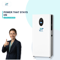 Inverter Penyimpanan Energi Surya Hibrida Terhubung Grid dengan Sistem Baterai LiFePO4 51.2V 21kWh untuk Cadangan Rumah, Pemasok Grosir OEM