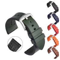 Bracelets de montre en caoutchouc fluoré FKM de haute qualité, à libération rapide, remplacement pour bracelet de montre FKM, pour Rolex Water Series, pour Huawei GT