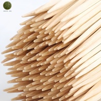 Brochettes plates jetables en bambou en gros pour barbecue, écologiques, pour restaurants, services de restauration et kebab
