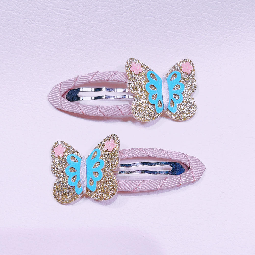 Mc3320 blue butterfly bb clip a pair
