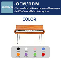 AIERKE 88-Key Digital Upright Piano Keyboard Flip-Top Design LCD Display Triple Pedal MP3 Playback Feature-P969 Used Electronic