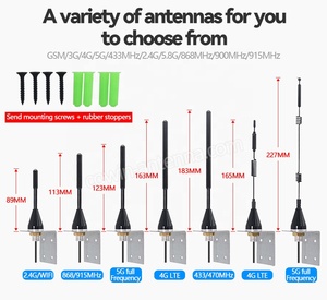 Ngoài trời 433 Mhz Lora 433.92 MHz Antenna với RG174 cáp 2 m cho cửa nhà để xe điều khiển từ xa Transmitter 433 Mhz Receiver mô-đun - Product Image 6