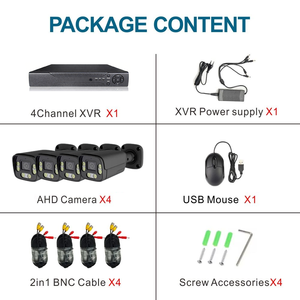 Kit XVR TSEye de 4 Canales, Sistema de Vigilancia CCTV con Cámara de Seguridad AHD de 2MP 5MP, Visión Nocturna a Todo Color IP66, Seguimiento de Movimiento Humano - Product Image 3