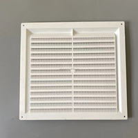 9''X6'' Blanc Louvre Air Vent Plastique Ventilation Conduit Porte Brique Mur Grill' avec Euro Fente Clair Sac