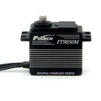 Servomoteur sans noyau ultra-premium étanche 7,4 V 50 kg à couple élevé FT9050M pour pièces de voitures de course/drones/bateaux, comparable au HS-7955TG