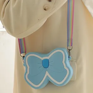 Cute Fashion Bow Cartoon Crossbody Handbags For Women Kawaii Mini Purses With Shoulder Strap Kids Satchels