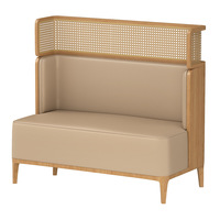 Vente directe d'usine, mobilier de restaurant moderne, chaise en rotin, canapé en cuir pour café, banquette