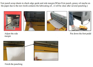 Punzonadora de agujeros de calendario eléctrico de buena calidad, encuadernación de libros, máquinas de cierre de alambre Doble - Product Image 4