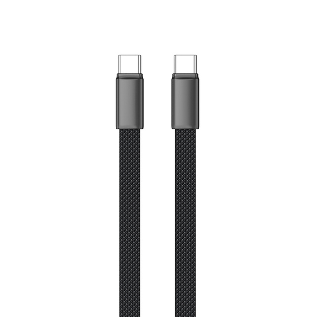 Customized LOGO Thin Woven 20V 3A 60w C Type Mobile Phone Data Cable Nylon C Type PD Cable