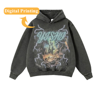 Sudadera con Capucha Extra Grande para Hombre, con Relieve 3D, Logotipo Personalizado OEM, Sin Cordón, Estilo Urbano