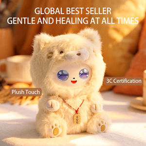 Jopark ODM Peluche AI Gatto Felice Blu di Piccole Dimensioni, Giocattolo Intelligente AI con Dialogo Multilingue, Ciondolo per Zaino, Regali di Compleanno - Product Image 4