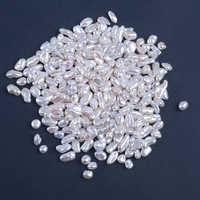 Perles de culture d'eau douce baroques naturelles blanches de qualité AAA en gros, 8-12 mm x 6-9 mm, perles en vrac pour la fabrication de bijoux