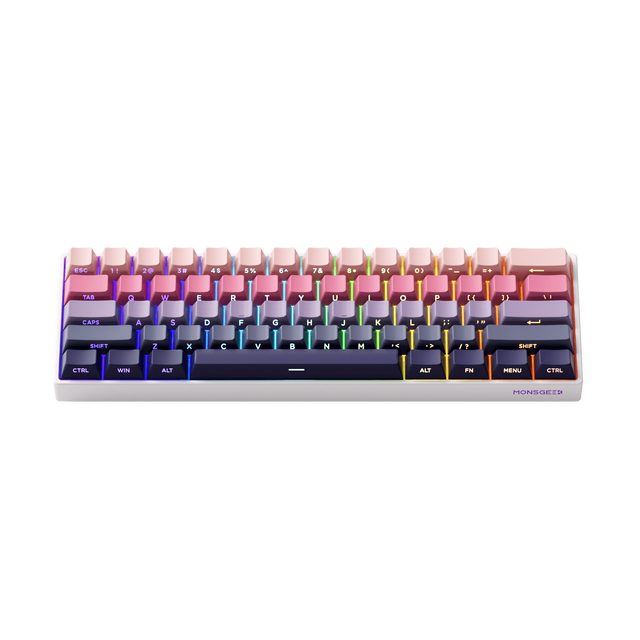 MonsGeek FUN60 Pro Magnetic Switch Mechanical Keyboard - Hall Effect, Rapid Trigger, 0.1mm Adjustable Actuation, 60% Layout