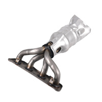 Convertisseur catalytique à trois voies compatible avec l'échappement d'usine pour Nissan Qashqai 2.0 collecteur 409L en acier inoxydable Euro V Emission