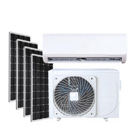 Climatiseur hybride AC/DC 100 % solaire durable hors réseau 9000 BTU 12000 BTU à faible consommation d'énergie pour hôtels