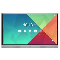 55 "Инфракрасная сенсорная настенная интерактивная доска мульти сенсорный интерактивный дисплей черный металлический ЖК-дисплей 55 дюймов Windows ROHS 16:9