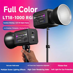 Luz LED COB RGB Profesional Recargable de 60W para Fotografía Continua, Montura Bowens, Iluminación de Estudio para Video HD y Transmisión en Vivo - Product Image 2