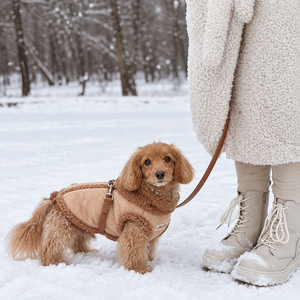 Suéter para Mascotas de Gamuza y Piel de Oveja, a la Moda y en Oferta, un Accesorio Cálido para el Invierno, Lavable a Máquina - Product Image 2