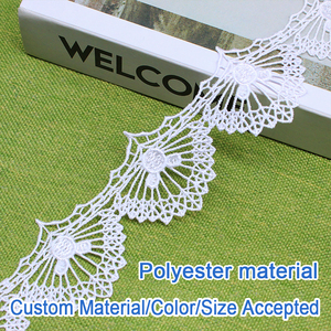 ลูกไม้ปักสีขาวลายฉลุแบบละลายน้ำได้ สำหรับงาน DIY เย็บปักถักร้อย ตกแต่งเสื้อผ้า งานแต่งงาน ลดราคาพิเศษ - Product Image 5