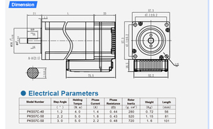 Moteur pas à pas hybride intégré <span class=keywords><strong>compact</strong></span> PrimoPal NEMA23 2.5N.m, étanche, à boucle fermée CANOPEN, avec driver - Product Image 3