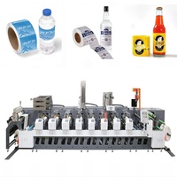 Machine à imprimer horizontale de type unité Flexo 4 6 8 10 couleurs pour étiquettes adhésives papier Uv Bopp