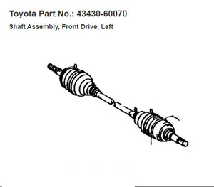 <strong>High</strong> <strong>Quality</strong> Front Right Auto Drive <strong>Shaft</strong> <strong>Assy</strong> 43430-60070 43430-60071 for To-yota Land-Cruiser 43430-60070 43430-60071 - Product Image 2