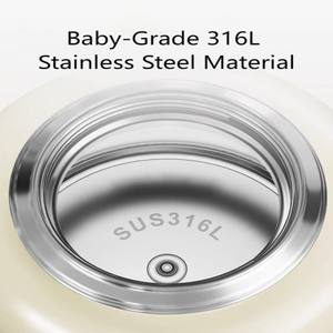 Mini bouilloire sans fil portable 500ml bouilloire de voiture de voyage en acier inoxydable tasse d'eau bouillante sans BPA avec protection sèche - Product Image 2