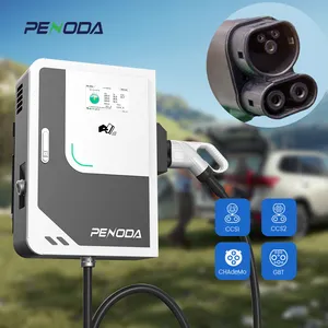 PENODA CE Approved 40Kw CCS1 CCS2 Ev Charger For Ev Ladegerat Fast Charging Station With Screen Electric Car 40KW Ev Dc Charger
