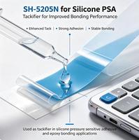 Résine de silicone méthylique SH-5205N, adjuvant de tenacité idéal pour les adhésifs sans transfert (PSA), l'isolation des moteurs de classe H et le caoutchouc de silicone transparent